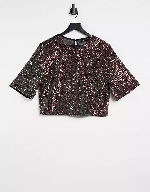 ASOS DESIGN all over sequin tee | ASOS (Global)