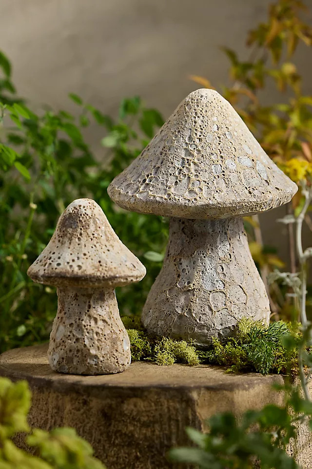 Barnacle Stoneware Mushroom, Size: Large at Terrain | Terrain