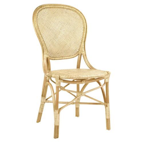 Rossini Rattan Side Chair, Natural | One Kings Lane