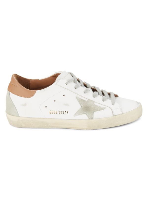 Sstar Low Top Distressed Leather Sneakers | Saks Fifth Avenue OFF 5TH