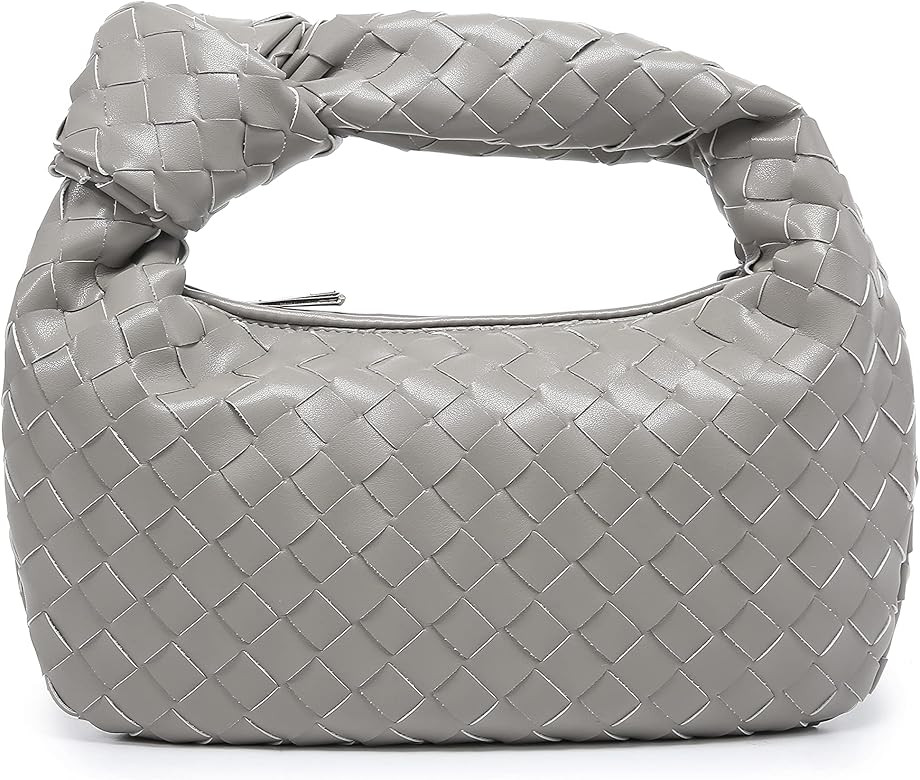 Hobo Bag Dumpling hadnbag Knoted Woven bag PU Woven Handbag Woven Tote Bags | Amazon (US)