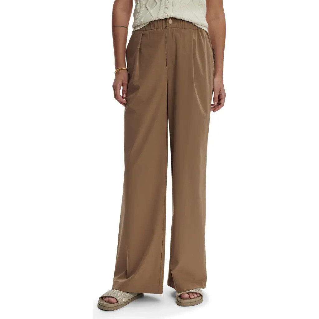 Varley Kayson Wide Leg Pants in Taupe Stone at Nordstrom, Size X-Small | Nordstrom