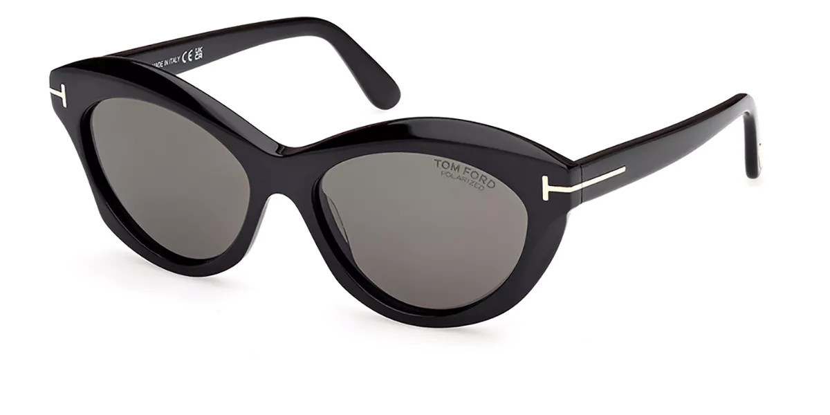 Tom Ford FT1111 TONI Polarized 01D Women’s Sunglasses Black Size 55 | SmartBuyGlasses Global