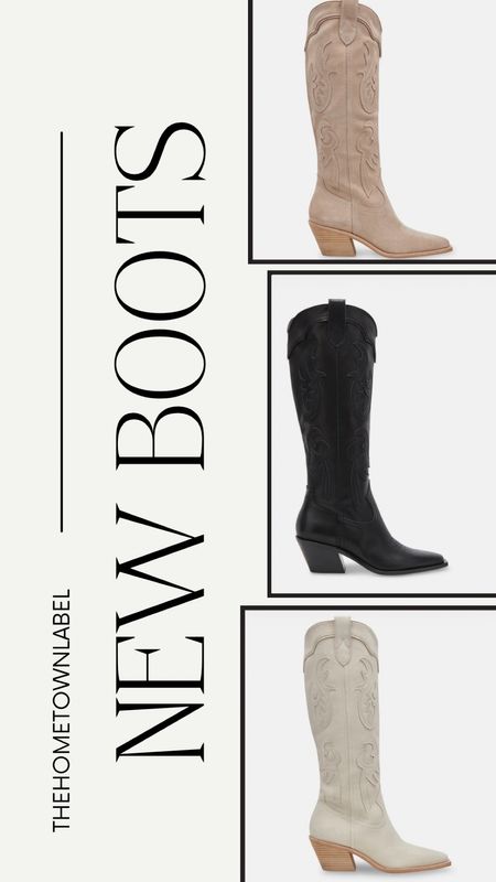 Boots for Nashville 
Concert boots
Black boots
Tan boots 
Tall boots
