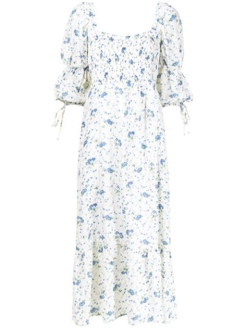 Marita floral-print midi dress | Farfetch (UK)