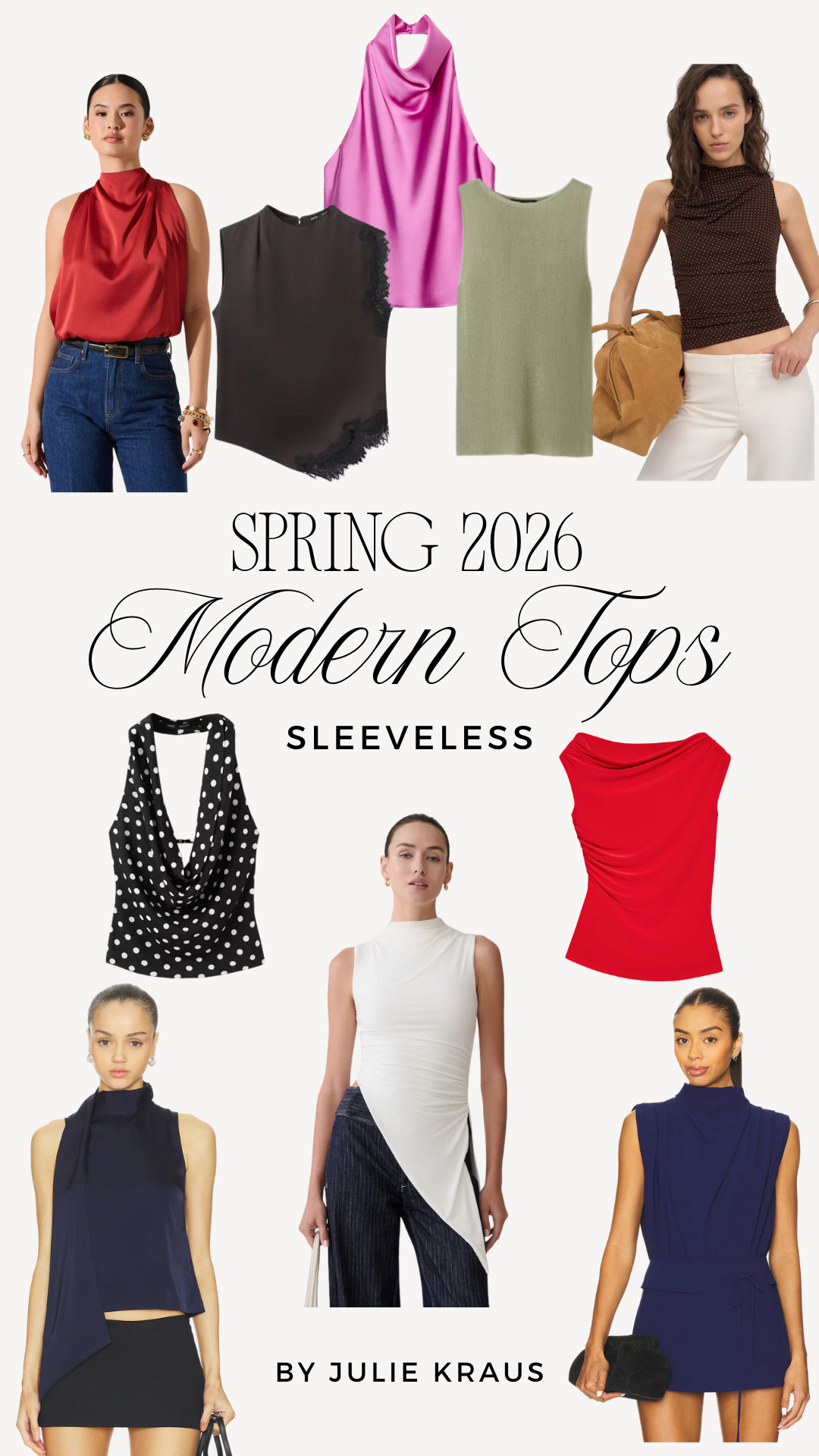 My favorite sleeveless tops for spring going out looks right now. These are the pieces I reach for when I want to feel modern, fresh, and elevated. 

Sleeveless Tops • Spring Going Out Tops • Spring Style 2026 

 #LTKSeasonal #LTKOver40