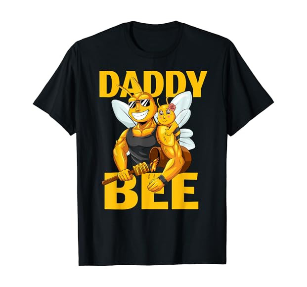 Daddy Bee Beekeeping Honey Daddy With Daughter Girl Father T-Shirt | Amazon (US)
