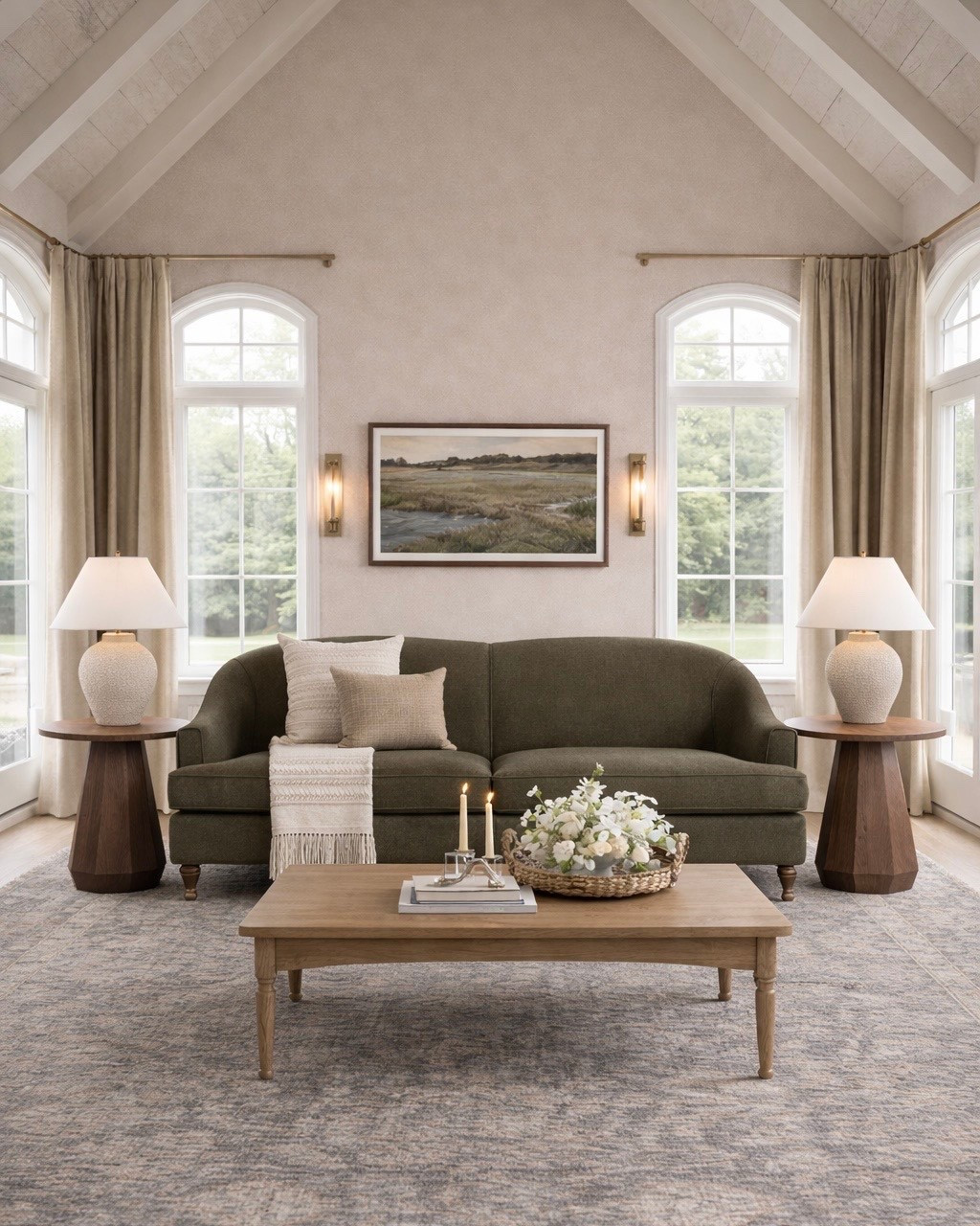 McGee & Co. Inspired Living Room Finds

Follow @farmtotablecreations on Instagram for daily home finds, styling ideas, and cozy spaces you can recreate.

Sharing this beautiful living room setup inspired by the timeless McGee & Co. aesthetic. The curved olive sofa paired with warm wood tables and neutral textures creates such a cozy, elevated look without feeling overdone. I love how the sculptural wood side tables, textured ceramic lamps, and classic coffee table keep the space balanced and warm. These pieces are perfect if you love that high-end designer style but still want practical, everyday living room furniture.

#sofa #coffeetable #sidetable #tablelamp #livingroomfurniture #livingroomrug #pillows

#LTKSaleAlert #LTKHome