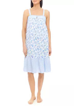 Women's Woven Rayon Sleeveless Printed Nightgown | Belk