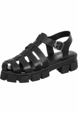 Sandália Fisherman GiGil Papete Plataforma Tratorada Gladiadora Preta | Dafiti (BR)