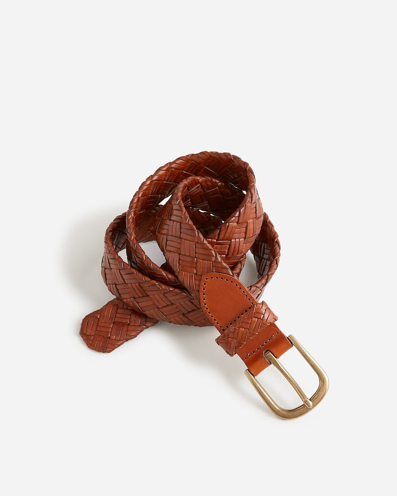 Chunky braided leather belt | J.Crew US