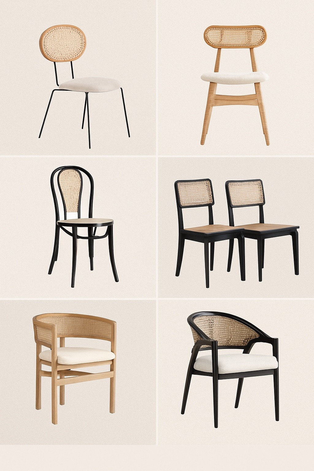 Breathe easy, your dining chairs should too 🍃✨

This mood board celebrates the beauty of cane and open-weave backs that not only look stunning but also let air flow freely. Breathable chair backs keep you cool, add texture and lightness to your space, and bring that laid-back, airy vibe every dining area needs.⁠

Which one’s your fave? 🤎 #CaneChairs #DiningRoomInspo #InteriorDetails #NaturalVibes #MoodBoardTuesday

#LTKStyleTip #LTKSaleAlert #LTKHome