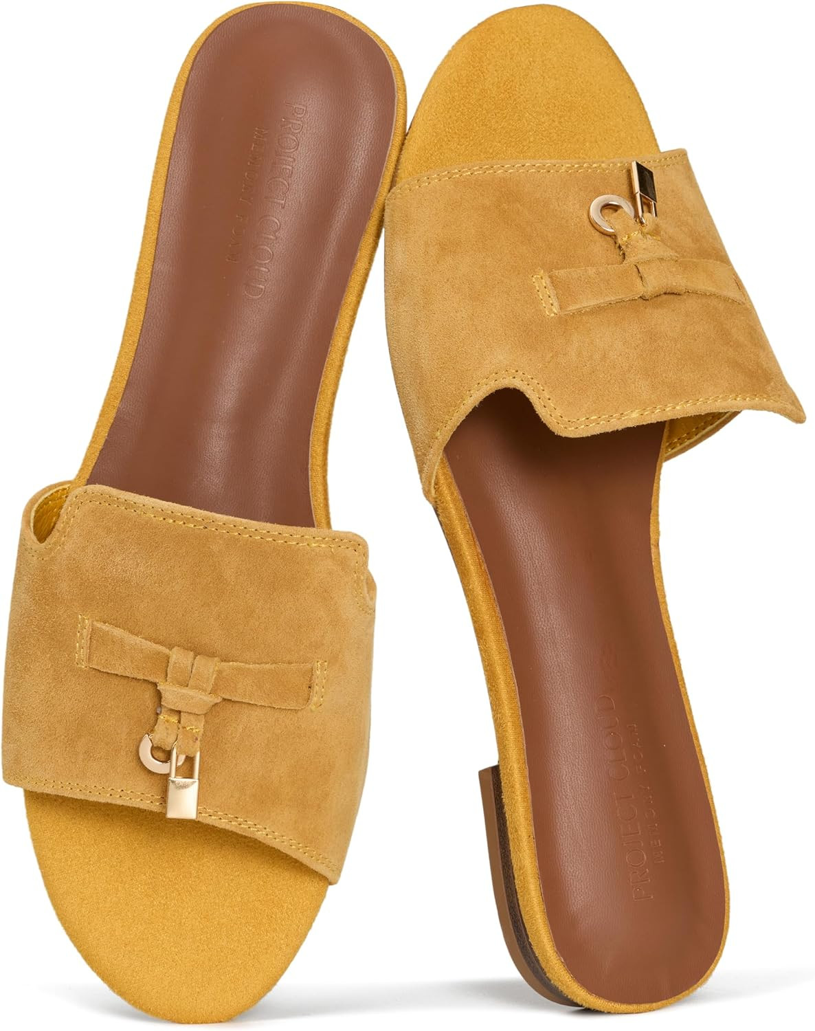 Project Cloud 100% Genuine Leather Dressy Flat Sandals for Women (Cannes) | Amazon (US)