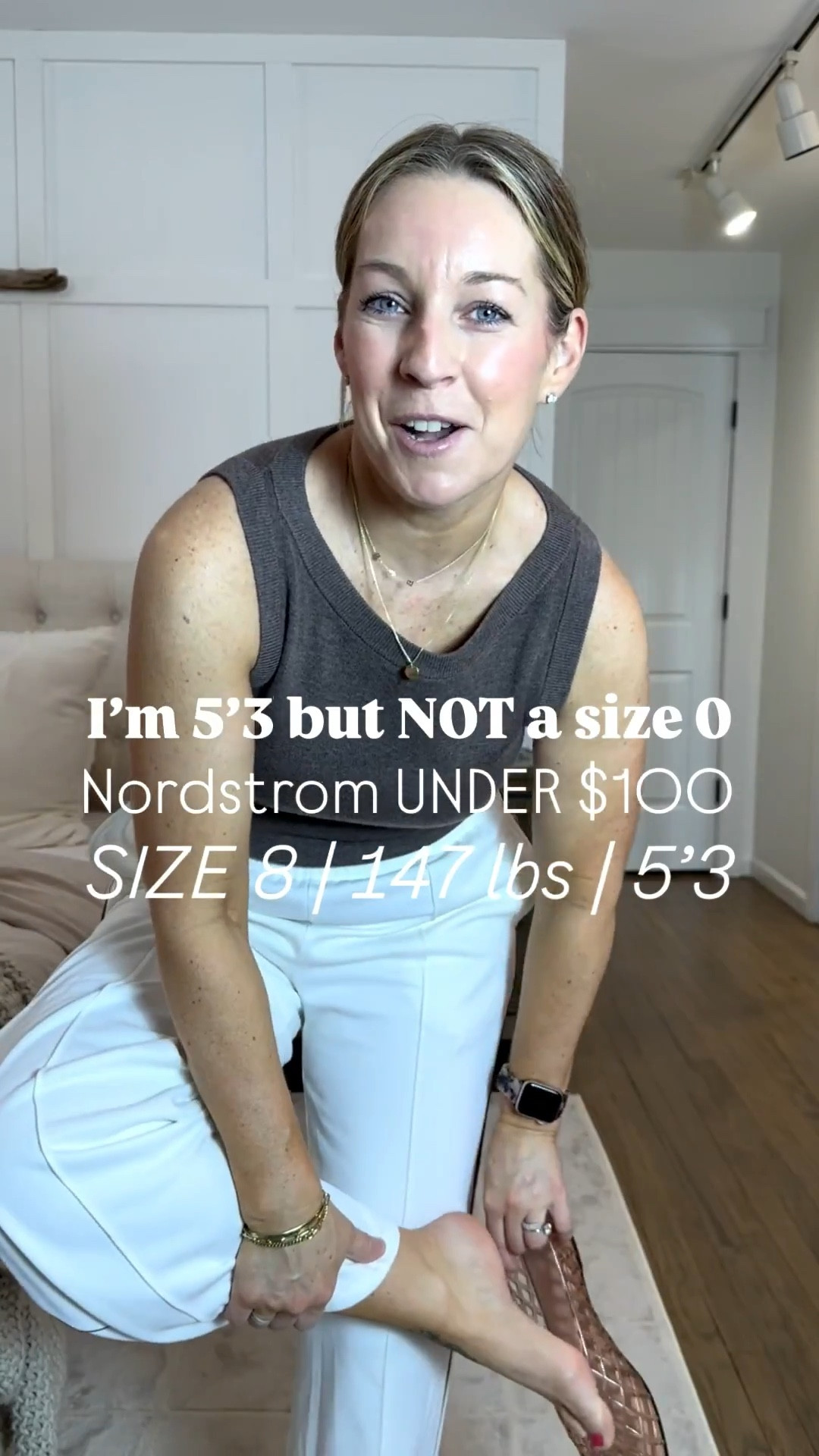 I loved this little haul. Full of trends and capsule pieces! I wear a medium in the pants. They fit great and are NOT see thru. They’re a little long for my inseam but a slight platform would make them perfect. Pockets and a zipper ankle and they come in a few colors. I loved the taupe color. Medium tank (not Nordstrom’s) BLAZER: small bc it’s oversized. It’s soft and versatile. Such a good staple item. Also comes in tons of colors. The shoes are magical. So comfortable and pliable. The eye shadow did not show here as nicely as it does in person. It’s such a beautiful every day tone and I love to layer it with other cream shadows. I linked everything I use, even tho I didn’t show it all here! Enjoy! 
Jeans aren’t Nordstrom either but are a size 29 classic. Totally tts  

#LTKPetite #LTKBeauty #LTKMidsize