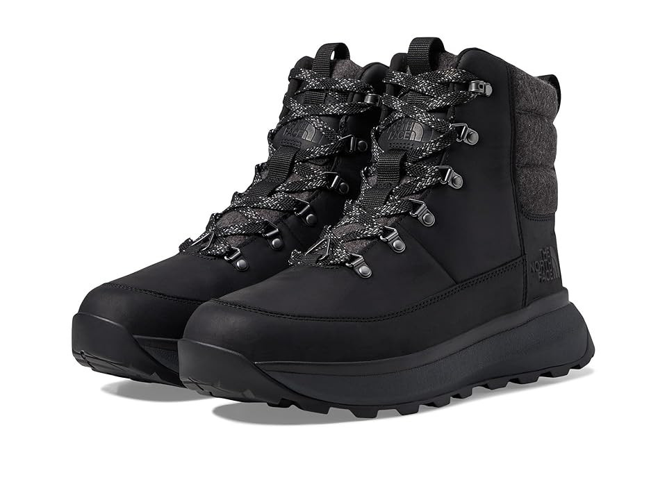 The North Face Bergen Leather WP Men's Shoes TNF Black/TNF Black : 9.5 M | Zappos