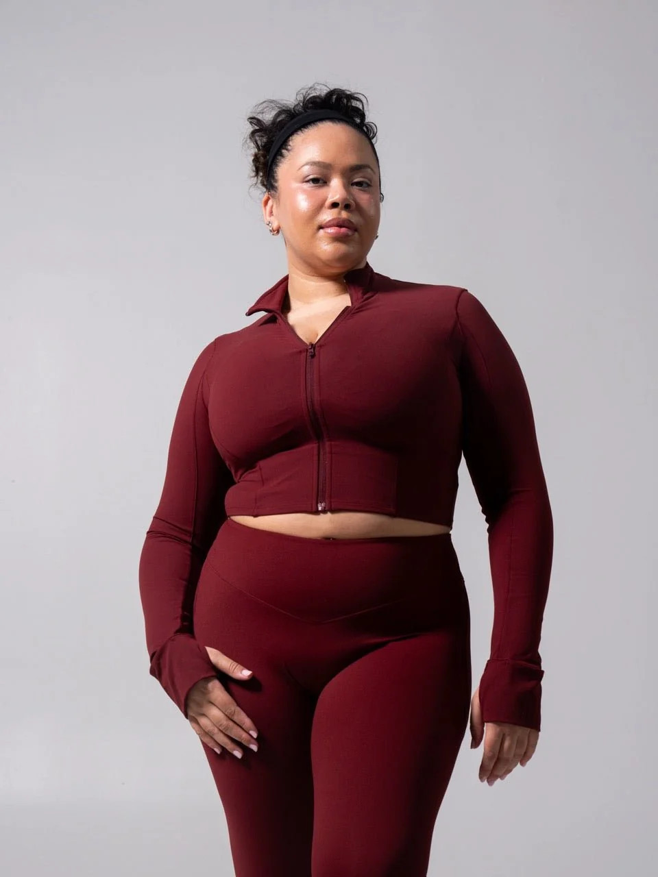 Rosa Waist Length Jacket - Vineyard | Buffbunny Collection