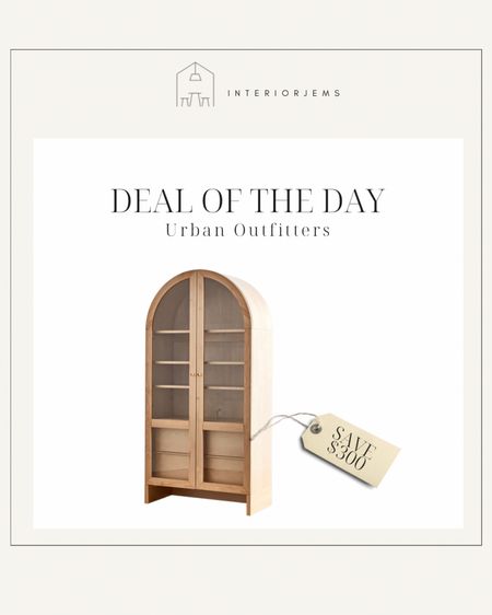 The most affordable arch cabinet out there. Sale cabinet from urban outfitters, arch cabinet, natural wood bookcase, display cabinet on sale, 

#LTKsalealert #LTKCyberweek #LTKhome