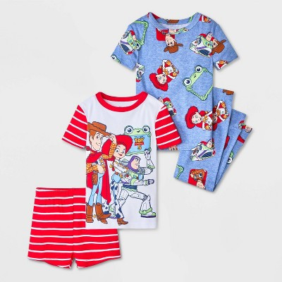 Toddler Boys' 4pc Toy Story 5 Cotton Pajama Set - Red/White/Blue 2T | Target