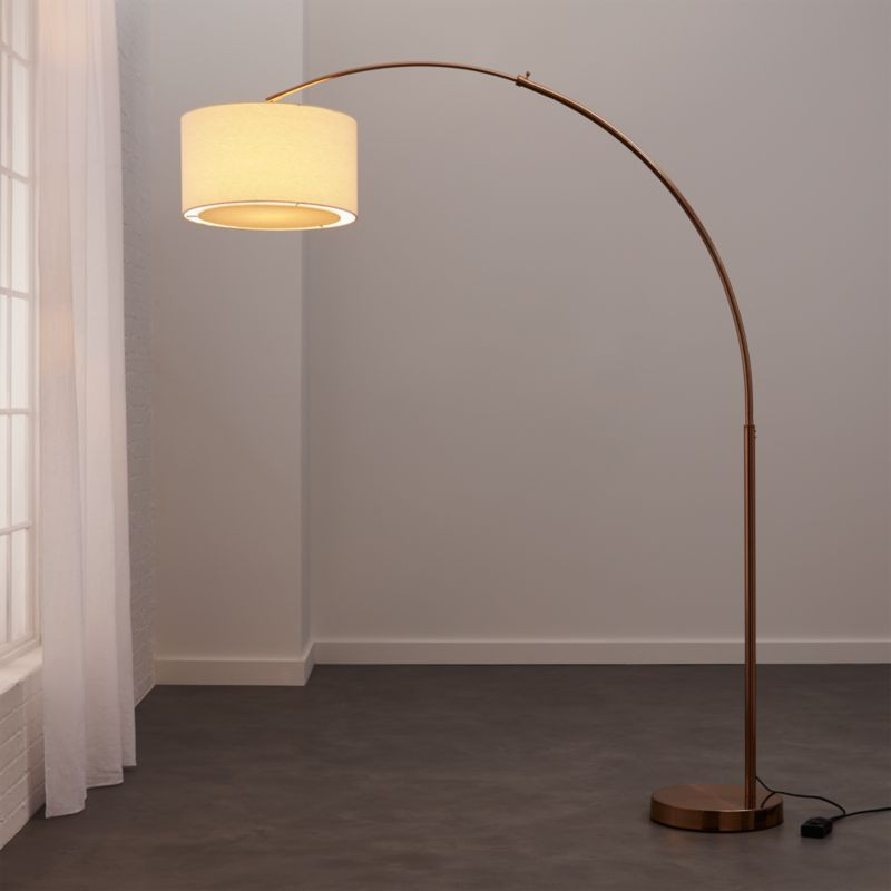 Big Dipper Arc Brass Floor Lamp + Reviews | CB2 | CB2