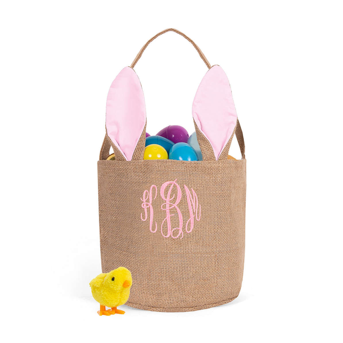 Monogrammed Bunny Easter Basket | Marleylilly