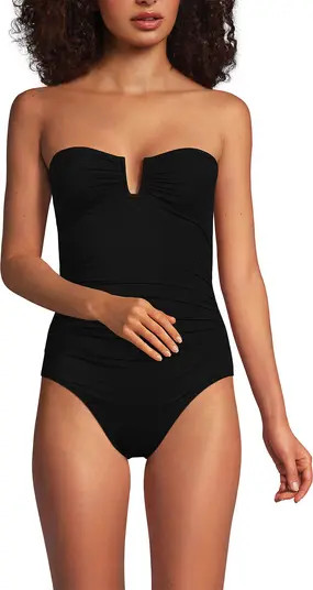 Slender Suit Tummy Control U-Wire Bandeau One Piece Swimsuit | Nordstrom