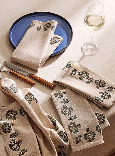 Slavia printed napkinsSet of 4 | Simons