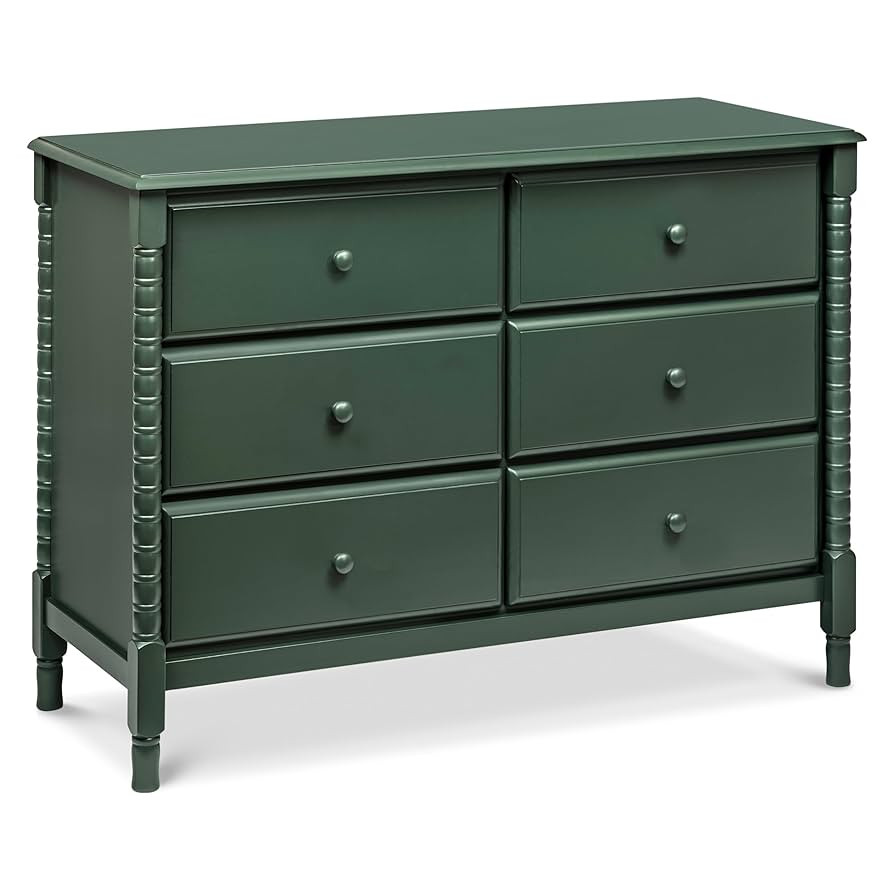 DaVinci Jenny Lind Spindle 6-Drawer Dresser in Forest Green | Amazon (US)