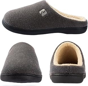 RockDove Men's Sherpa Lined Memory Foam Clog Slipper | Amazon (CA)