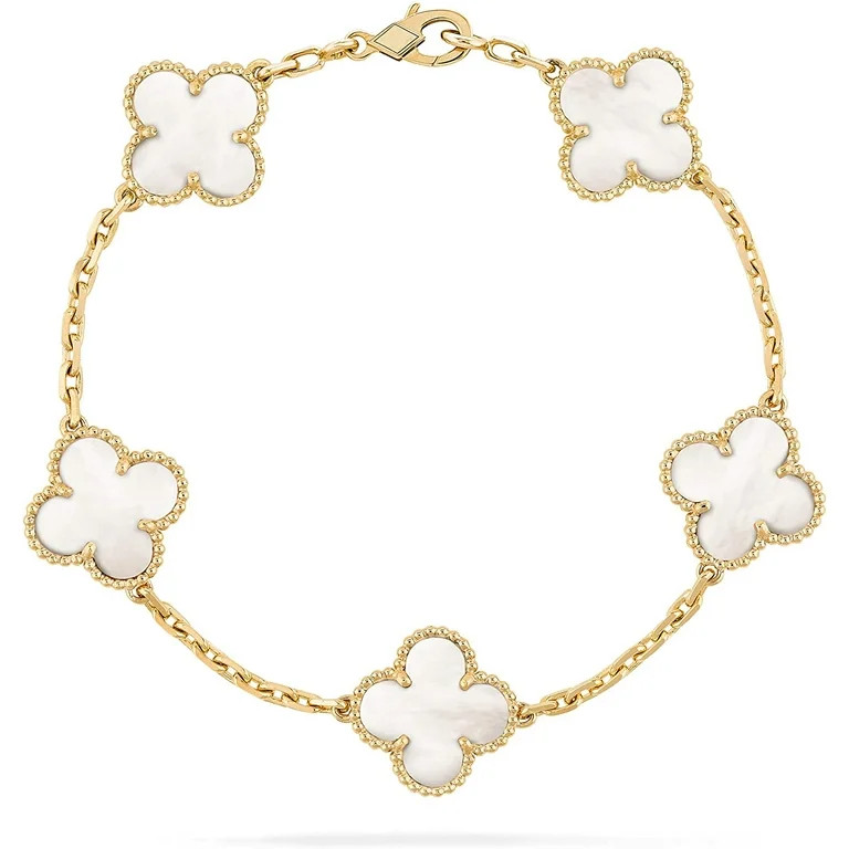 Womens Vintage Alhambra Carnelian Bracelet for Women Ladies Lucky Clover Bracelets | Walmart (US)