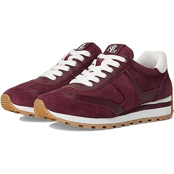 Lauren Ralph Lauren Women's Dani Perforated Suede Sneakers | Amazon (US)