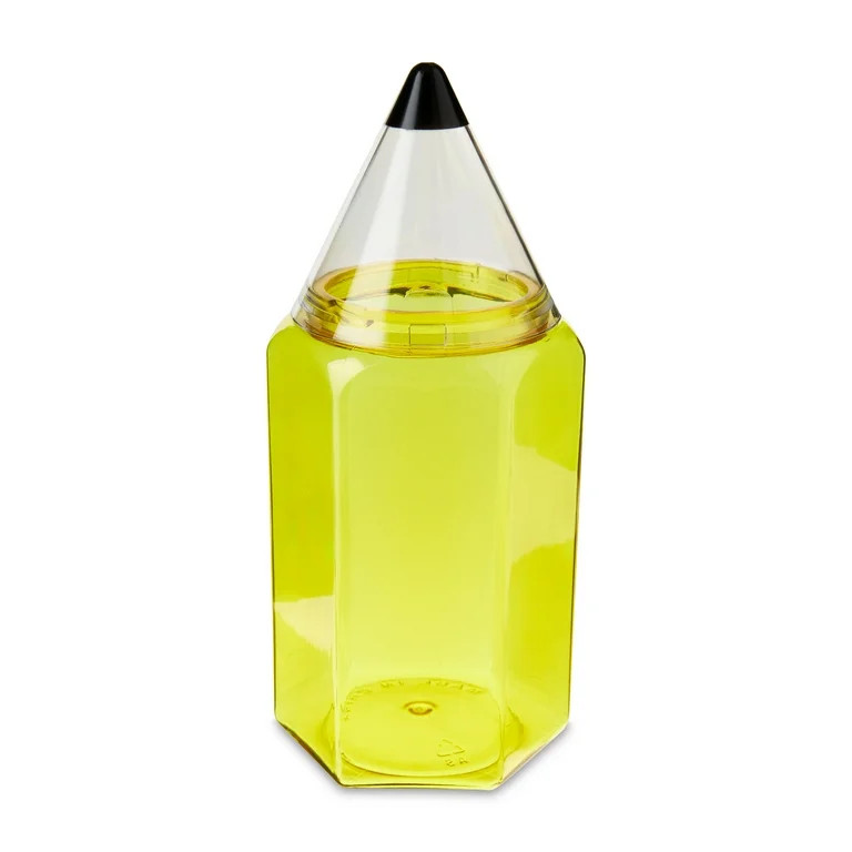 Pencil Shaped Jar, Yellow, Desk Organizer, by Way To Celebrate, 1 Piece, Any Age, Unisex - Walmar... | Walmart (US)