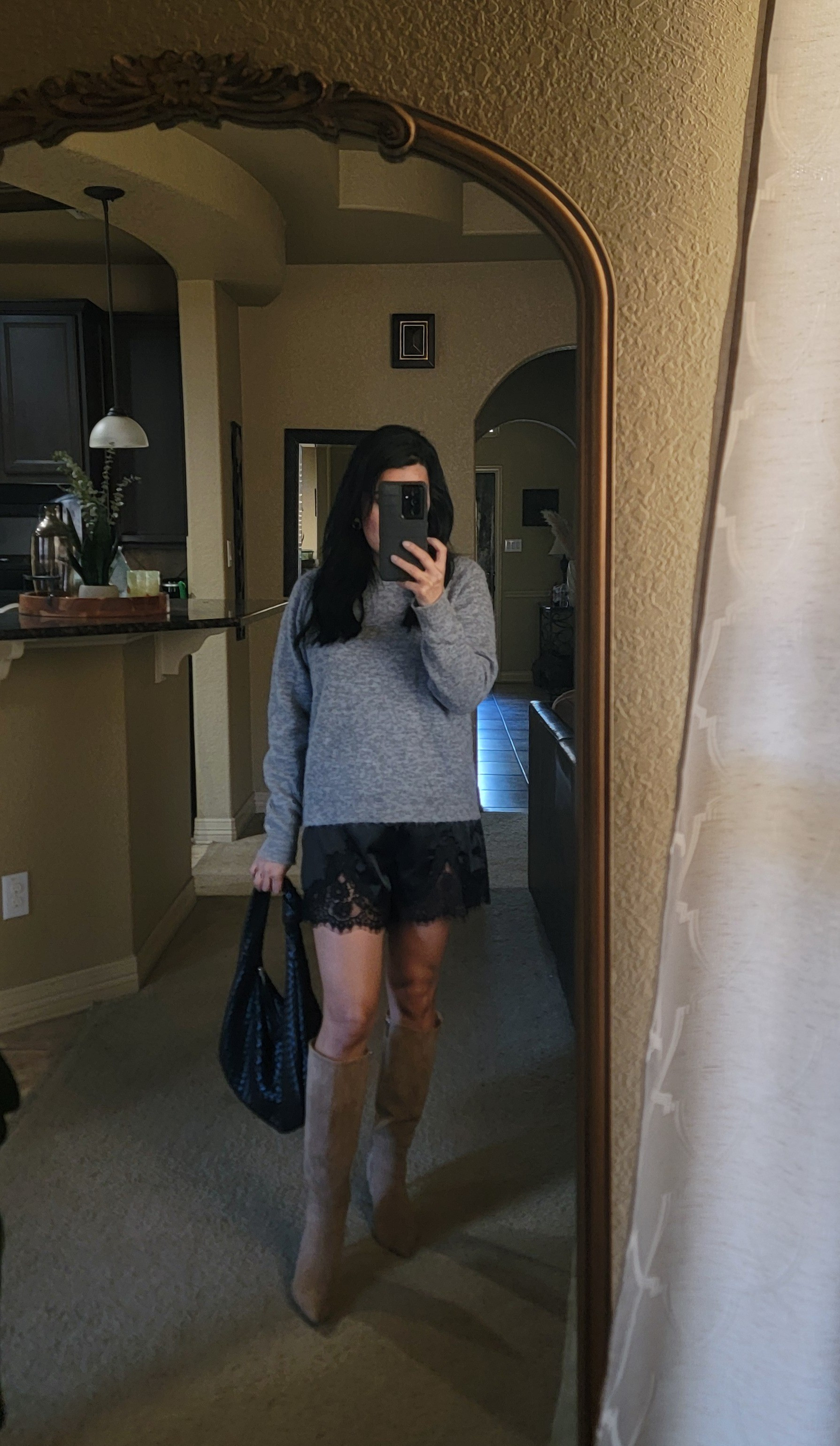 Silk and lace for fall 🖤

#LTKootd #LTKOver40 #LTKStyleTip