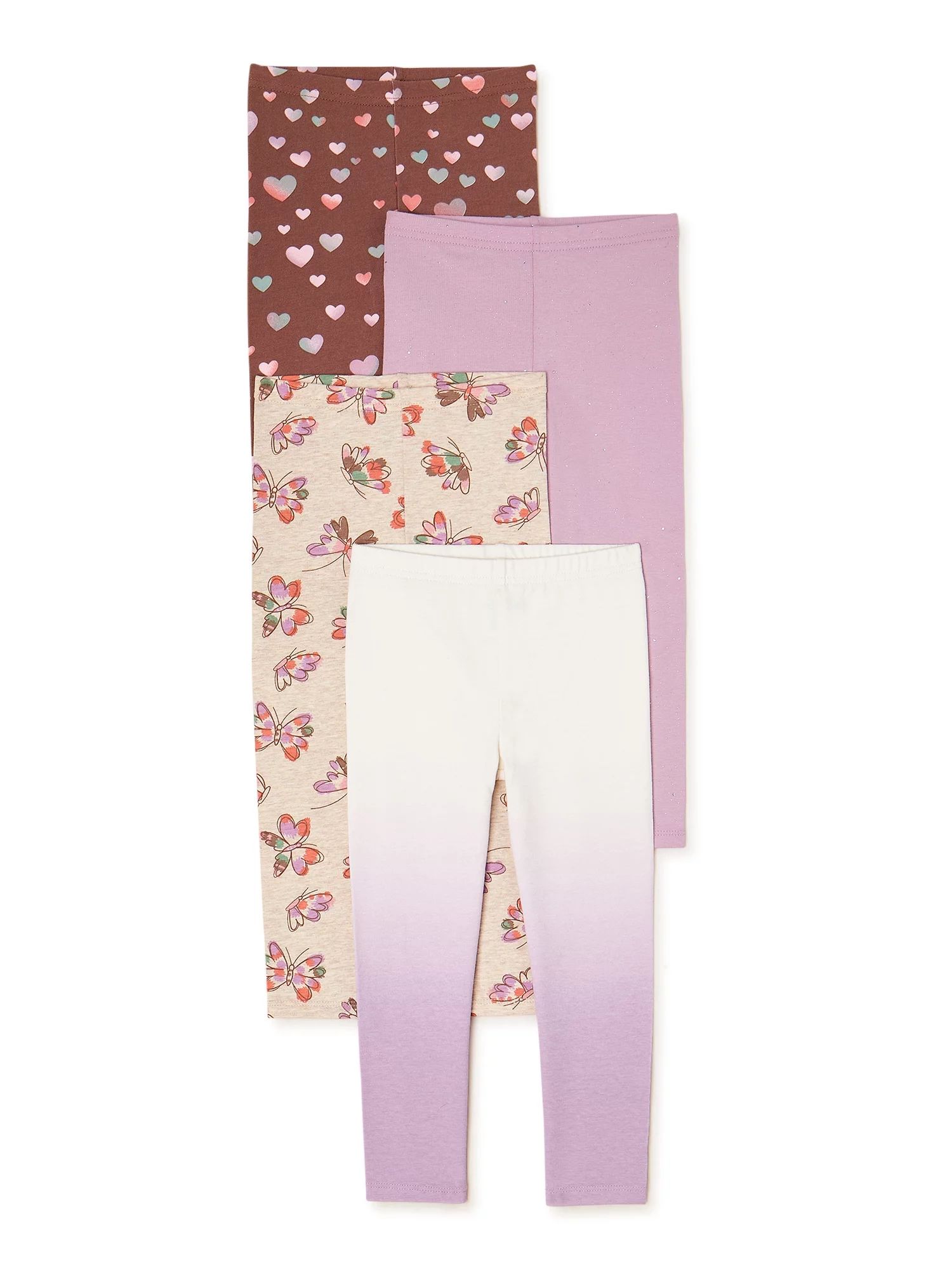 Garanimals Baby and Toddler Girls’ Leggings Multipack, 4-Pack, Sizes 12M-5T | Walmart (US)