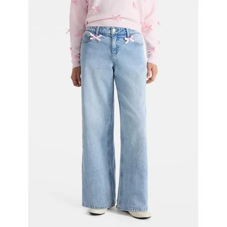No Boundaries Bow Jeans, 30'' Inseam, Women's | Walmart (US)