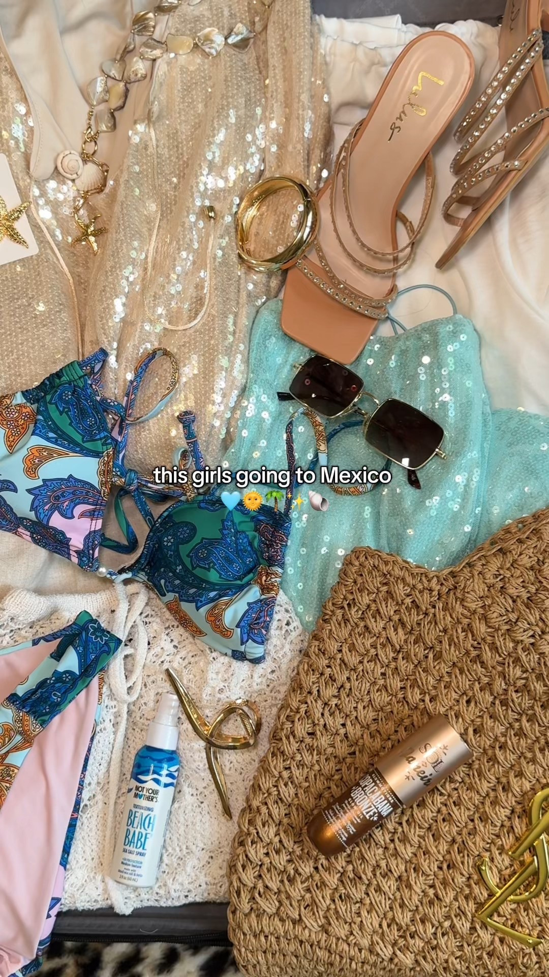 Mexico aesthetic ✨🩵  packing for Cancun was so easy!!  Links below 

#LTKTravel #LTKFindsUnder50 #LTKSaleAlert