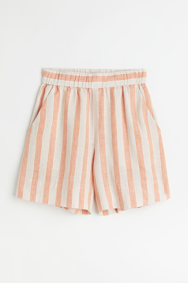 Linen Pull-on Shorts | H&M (US)