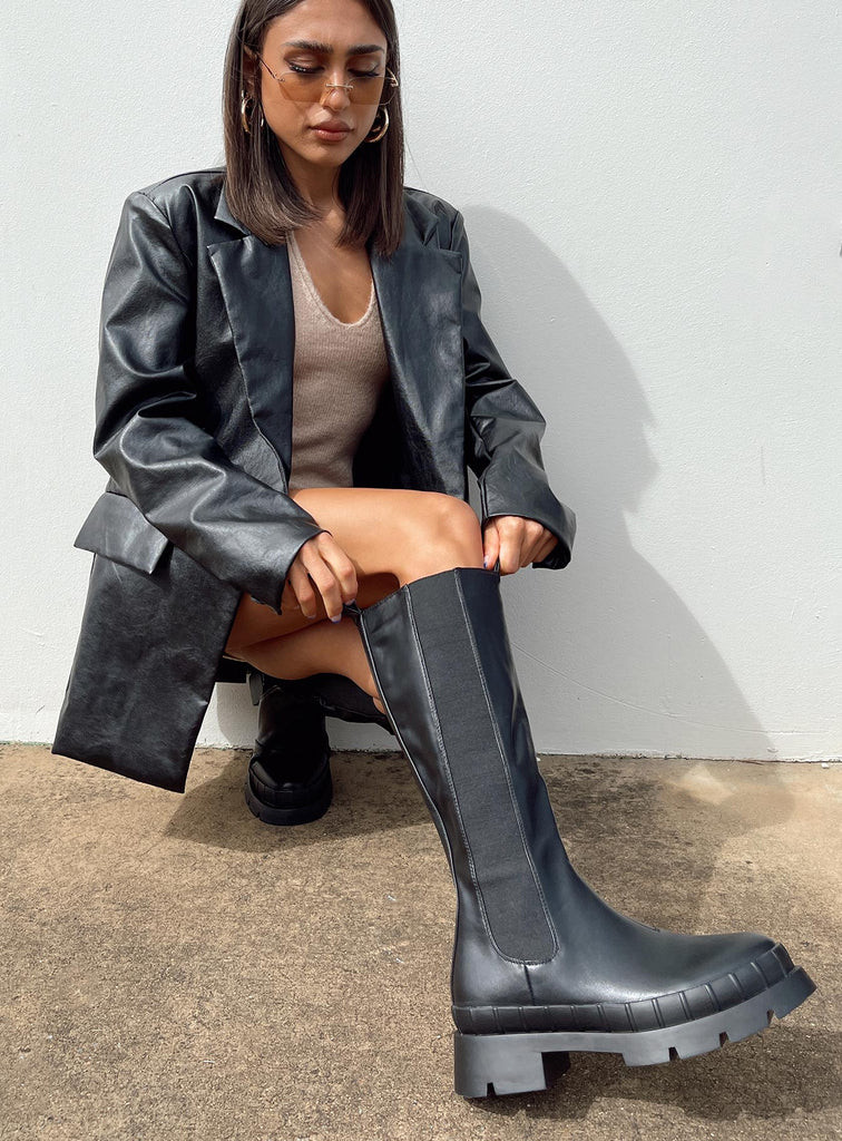 Douglas Boots Black | Princess Polly US