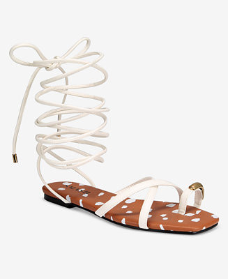 Women's Peyton Lace Up Flat Sandals | Macy's