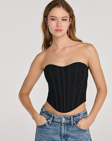 Lace Sweetheart Corset Tube Top | Express