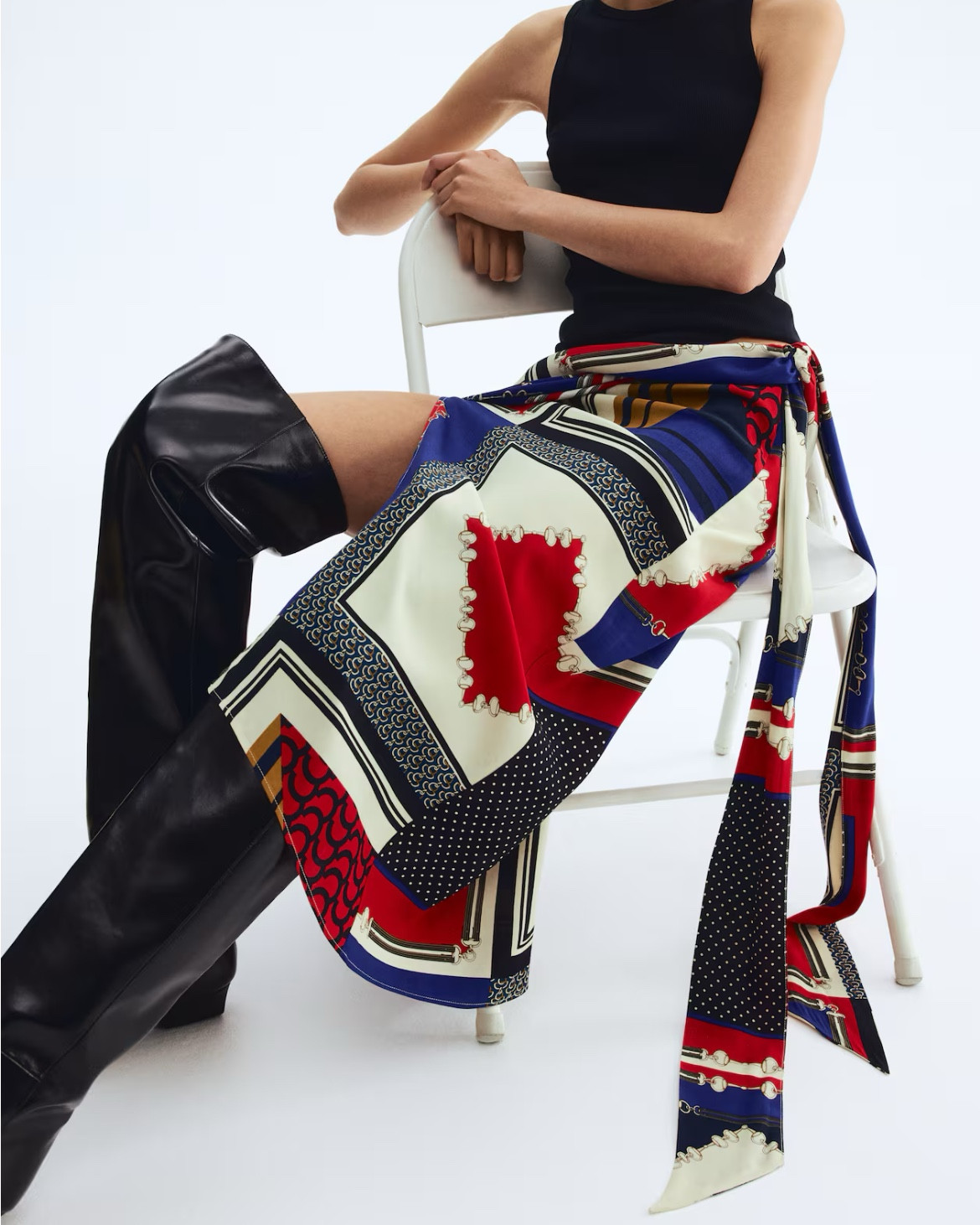 Colorful patterned midi wrap skirt 

#LTKSeasonal