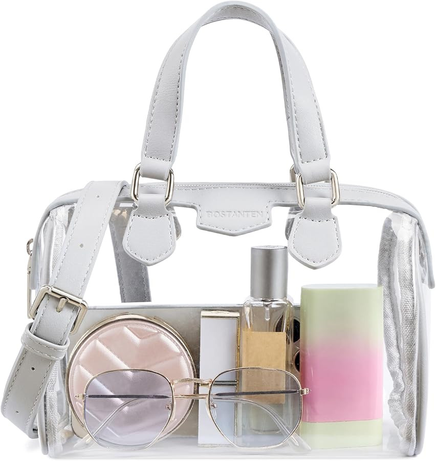 BOSTANTEN Clear Bag for Stadium Events, Small Clear Crossbody Purse with Top Handle for Concerts,... | Amazon (US)