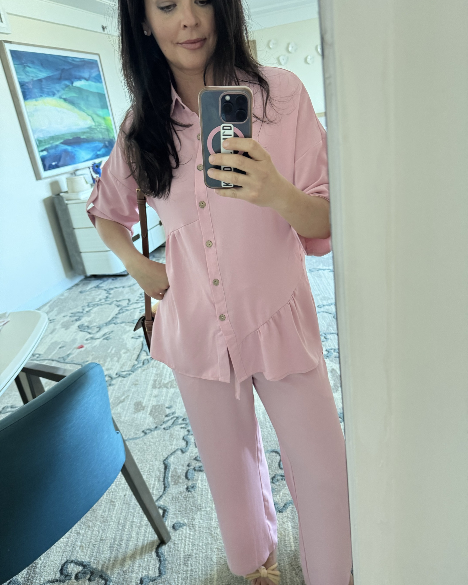 Pretty in pink in the Bahamas for my wine dinner. Fully in my elastic waistband era lol!

#LTKFindsUnder50 #LTKOver40 #LTKTravel