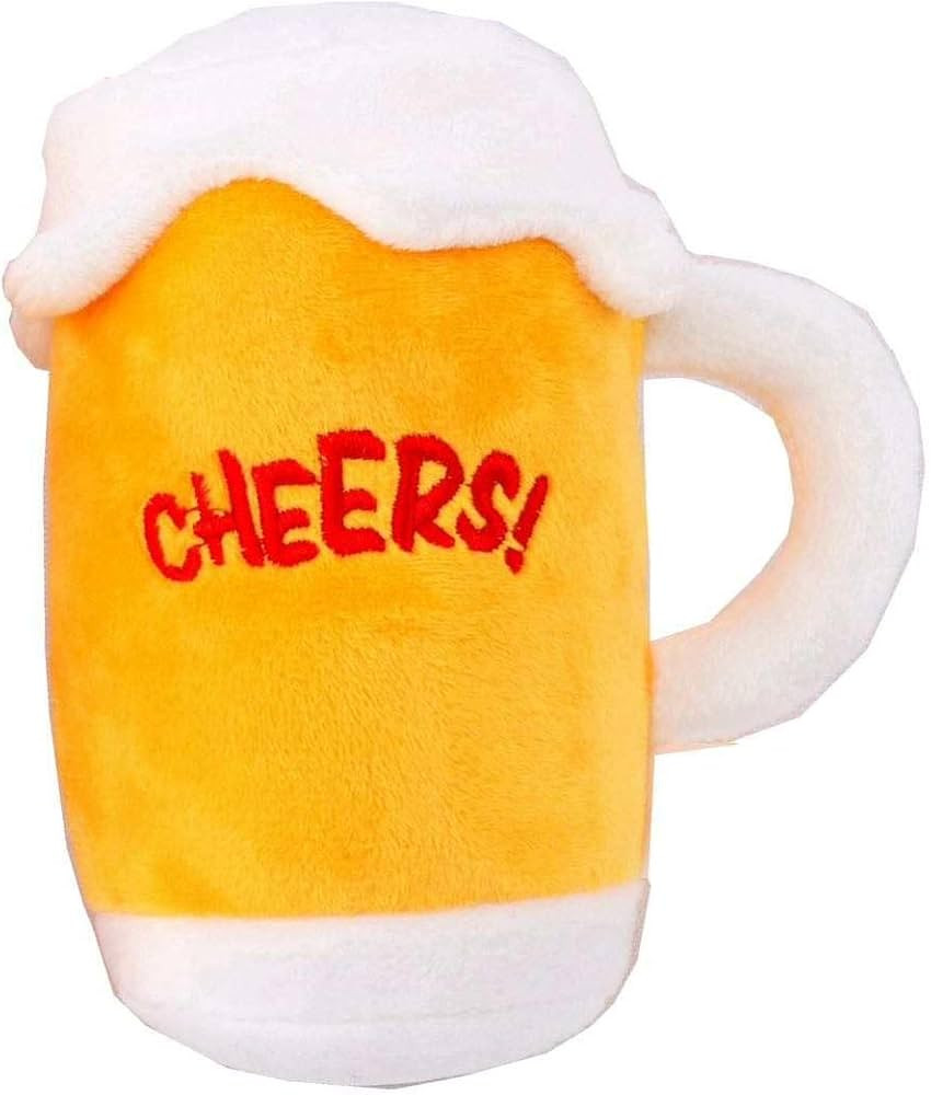 Plush Beer Dog Toy with Squeakerr (Beer Glass) | Amazon (US)