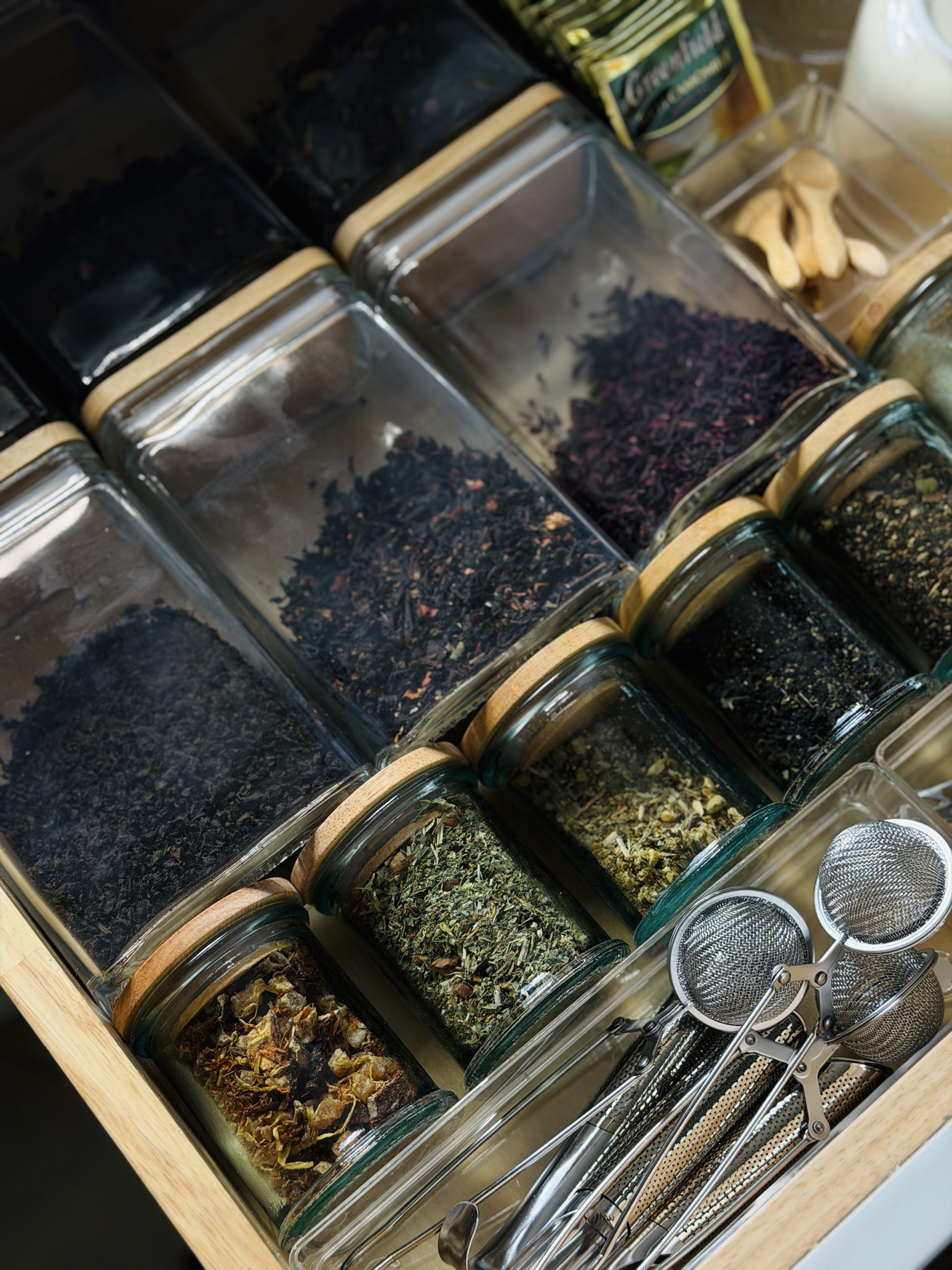 Tea drawer that is organized is my love language haha 😆 #teadrawer #teaorganization 

#LTKHome