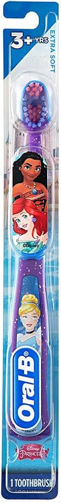 Oral-B Princess Toothbrush for Little Girls, Children 3+, Extra Soft, Cinderella Characters - 1 C... | Amazon (US)