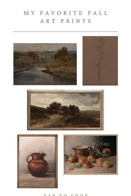 My favorite fall art prints. I had mine printed at Staples but I prefer to order from Poster Jack and use their museum art paper for realistic texture.

Fall art printable, etsy art, moody landscape art, vintage inspired art, vintage art print, clay jar artwork, moody river, abstract art, still life


#LTKSeasonal #LTKsalealert #LTKhome