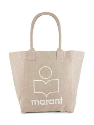 Isabel Marant Yenky Embroidered Logo Open Tote on SALE | Saks OFF 5TH | Saks Fifth Avenue OFF 5TH