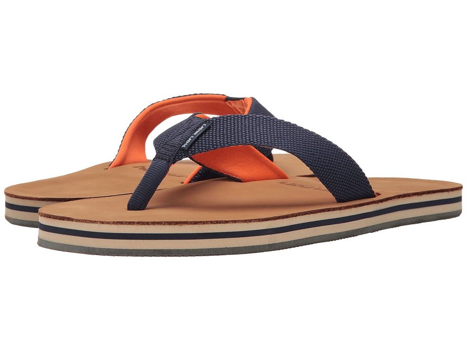 Hari Mari - Scouts (Navy/Orange) Men's Sandals | Zappos