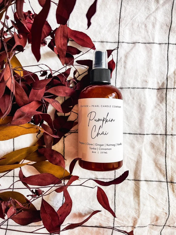 Pumpkin Chai upscale pumpkin fall scented room spray, pumpkin and spice scent, housewarming hoste... | Etsy (US)