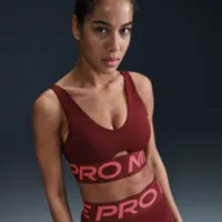 Nike Women's Pro Indy Plunge Medium-Support Padded Sports Bra | Dick's Sporting Goods